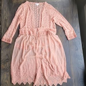 Boho style lace kimono